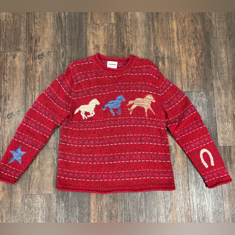 SOLD! Christopher & Banks- Awesome Horse Sweater- Sz.XL